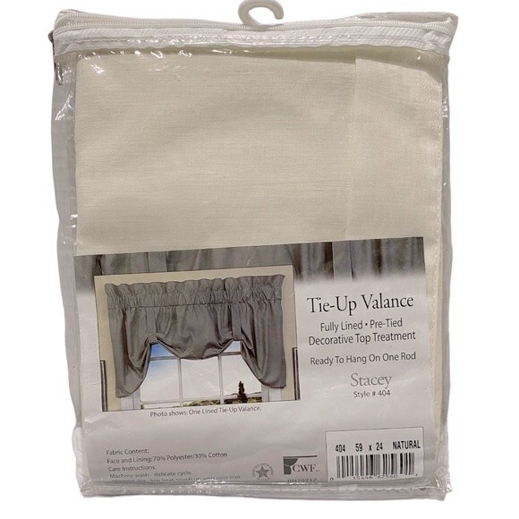 Stacey Ready To Hang Pre-Tied Valance - Picture 2 of 6